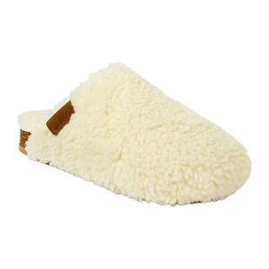 NWT CLARKS Women Sherpa Scuff Fuzzy Faux Fur Slipper/Slide/Clog Shoe Size 6